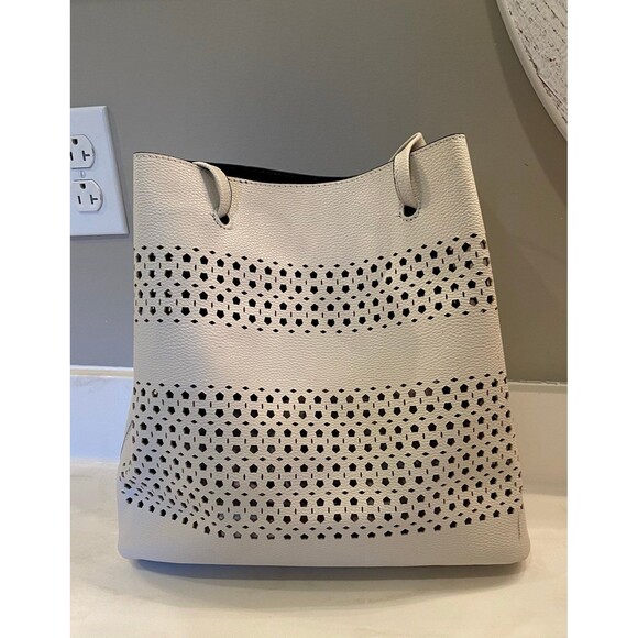 a new day Handbags - A New Day Bag  Cream Lazer Cut Purse Womans Shoulder  Designer Look Casual Boho